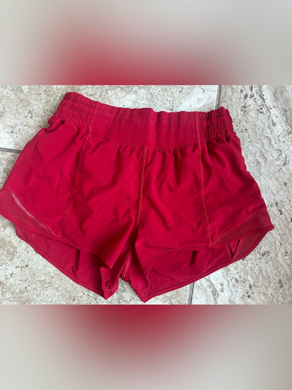 lululemon athletica Red Running Shorts